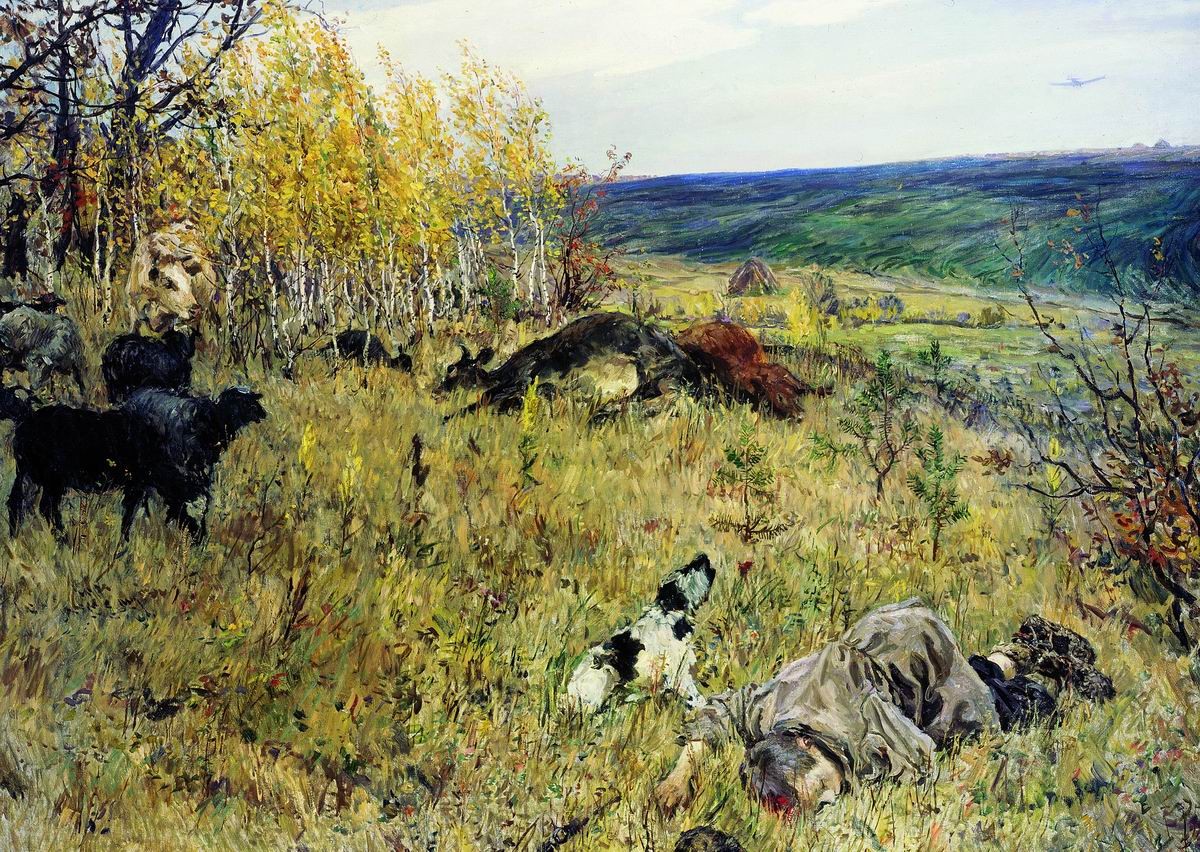 Сочинение по картине Пластова «Фашист пролетел» -