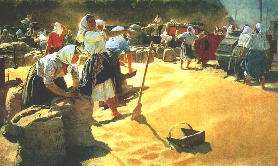 Сочинение по картине Яблонской «Хлеб»